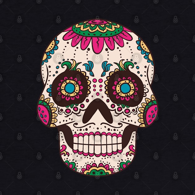 Dia De Los Muertos Day of the Dead Sugar Skull by Krishnansh W.